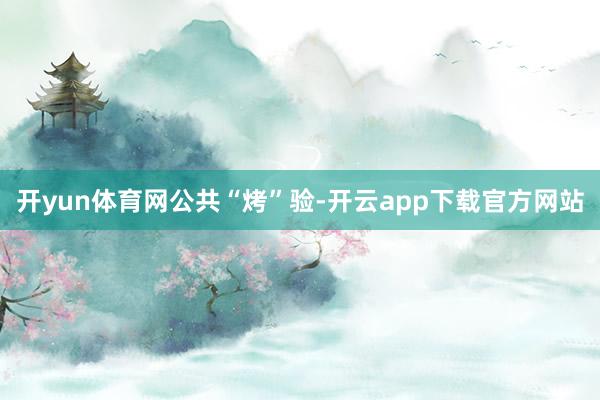 开yun体育网公共“烤”验-开云app下载官方网站